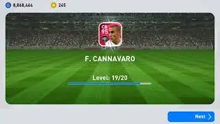 Training F. Cannnavaro To His Max Level | Iconic Moment: Madrid Chamartin B | Pes 2021 Mobile