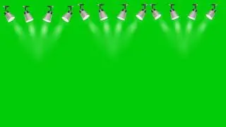 Concert Stage Lights Green Screen Animated Background 3