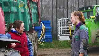 Curage de fumier 2020, les filles au volant !!