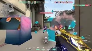 100% headshot Ace in VALORANT