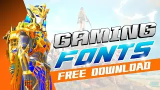 Best Gaming Fonts Pack Free Download | Top 5 Gaming Fonts | Best Fonts For Editing | OC EDITING