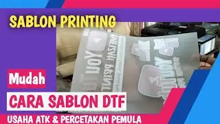 Cara Sablon Kaos DTF-DTG | Usaha ATK & Percetakan Pemula