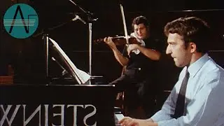Ashkenazy & Perlman recording César Franck's Sonata in A Major for Violin & Piano at Decca Studios