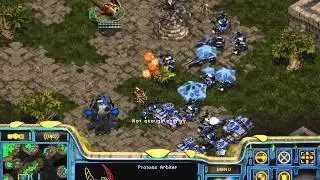 Starcraft Brood war Protoss vs Terran in Fighting Spirit 1.3