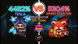 Max. Tesla vs. Max Spirit Master - Rush Royale PvP - [Event]