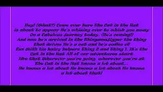 The Cat In The Hat Knows A Lot About That! Theme Song Lyrics