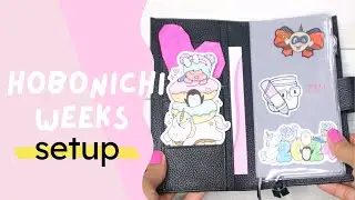 Hoboni Weeks Setup #plannercommunity #hobonichi