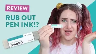 It rubs out ink!? | Tombow Sand Eraser Review