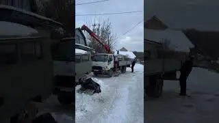 Техника безопасности наше призвание #покатушки #уаз #буханка #гараж #манипулятор