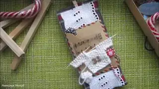 Скрапбукинг / обзор / тканевая шоколадница / новый год