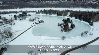 First Look at the Hawrelak Park Pond Ice