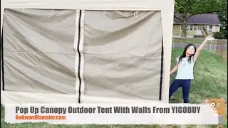 Pop Up Canopy Outdoor Tent With Walls From YIGOBUY