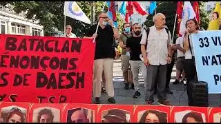 Paris’te Suruç katliamı protestosu..