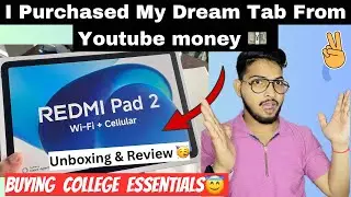 Redmi Pad 2 Unboxing & Review🎁| Tablet  For NEET Preparation?? Note taking✅|•My Youtube Earning🫣