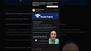E-mail da receita federal sobre irregularidades no IRPF é golpe!