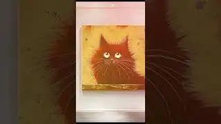 FUNNY CATS ART PRINT - MODERN WALL ART DECOR #shorts #art
