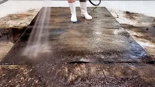 Geometric figures hidden under a blanket of mud | satisfying video | restoration