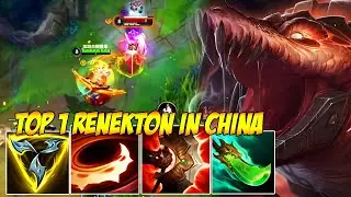 TOP 1 RENEKTON IN CHINA WILD RIFT - THIS IS NOT BALANCED