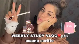 🧬WEEKLY-STUDY VLOG PRE ESAME SCRITTO DI CHIMICA ANALITICA