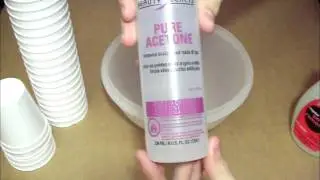 Melting Styrofoam with Nail Polish Remover (Scientific Experiment)