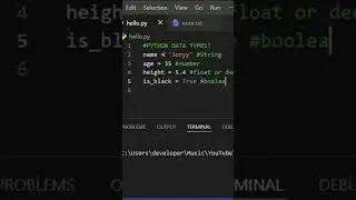 PYTHON DATA TYPES 