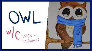 Owl | Copic Drawing
