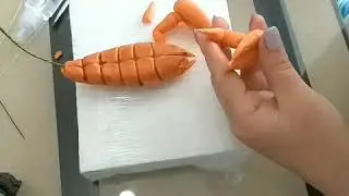 Лепка скорпиона из мастики