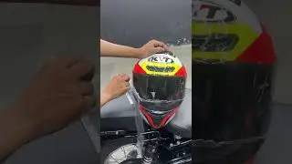 KYT Helmet Smoke wrapping 🫵🖤…For inquiries : customcolors_insta … 