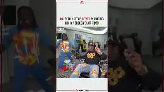 Kai really set up Offset by putting him in a broken chair💀😭