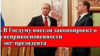 В Госдуму внесли законопроект о неприкосновенности экс-президента