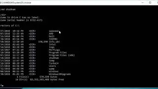 Cls, Md, Rd command for windows