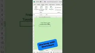 How do you add working days 