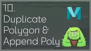 10 Maya Duplicate Face and Append Polygon