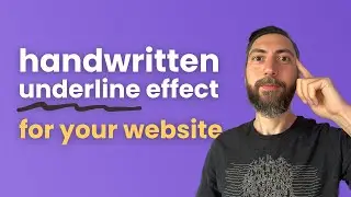 Handwritten underline text effect for your React app
