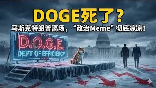 马斯克特朗普“DOGE部门”提前解散！狗狗币|Dogecoin将何去何从？