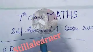7th 💯MATHS "SELF ASSESSMENT-1" Question Paper with Answer Key  | 💯7th Class SELF ASSESSMENT-1 Key📜