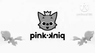 Pinkfong Logo In Invert Black And White High Pitch CoNfUsIoN Reversed