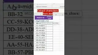 How to extract characters from text  
