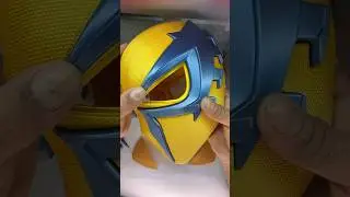 3D printed Spider-man 2099 Helmet. Raw filaments only. No paint needed. Print & it's ready to wear!