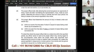 The Customs Act 1962 I Lecture 48 I Section 135 I CBLR Exam