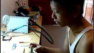 Tutorial mengangkat komponen SMD dengan solder uap