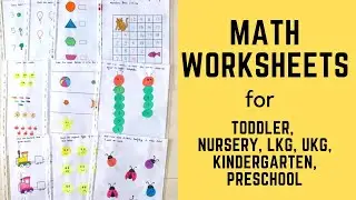 Daily Practice Math Worksheets for Toddler, Nursery, LKG, UKG, Kindergarten, Preschool | #2