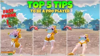 TOP 5 TIPS TO BE A PRO PLAYER IN BGMI🔥PUBG MOBILE BEST TIPS AND TRICKS TO IMPROVE GAMEPLAY MEW2