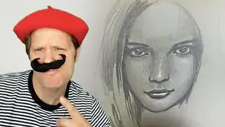 PENCIL PORTRAIT of a teenage girl