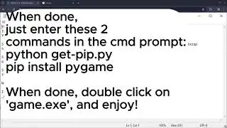 How to download Python and Pygame(Pip) for Windows!