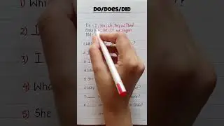 Do/Does/Did English Rules 💯👩‍🏫✅️