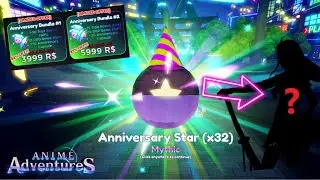 [NEW CODE] I SPENT $10,000 ROBUX ON 32X NEW ANNIVERSARY STAR LUCK?! & GAME PASS! ANIME ADVENTURES