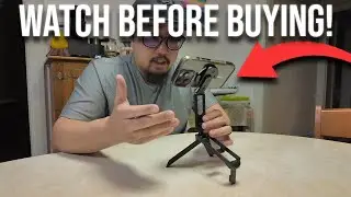 Portable and Foldable Metal Magnetic Tripod for iPhone Magsafe, Pocket Mini Phone Tripod Stand, Comp