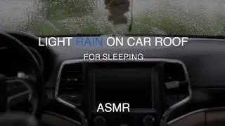 Light Rain On Car Roof For Sleeping (ASMR)