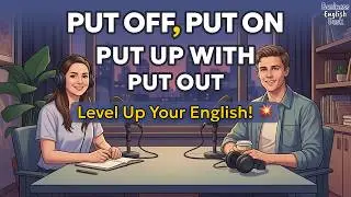 Put Off, Put On, Put Out & Put Up With — Daily English You NEED | English Speaking Practice